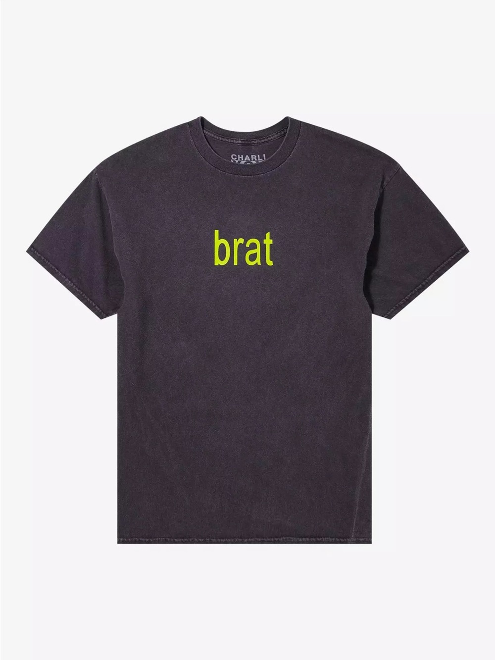 Charli XCX Brat Double-Sided Dark Wash T-Shirt